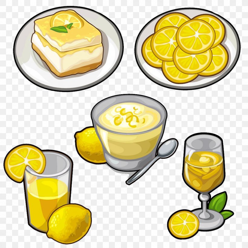Cocktail Fruit Lemon Illustration, PNG, 1000x1000px, Cocktail, Artwork, Cake, Cartoon, Drink Download Free