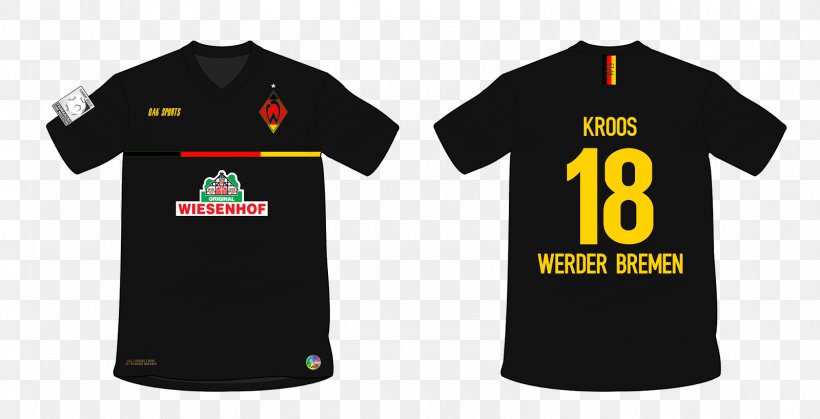 T-shirt Kit Jersey Design, PNG, 1600x819px, Tshirt, Active Shirt, Black, Brand, Clothing Download Free
