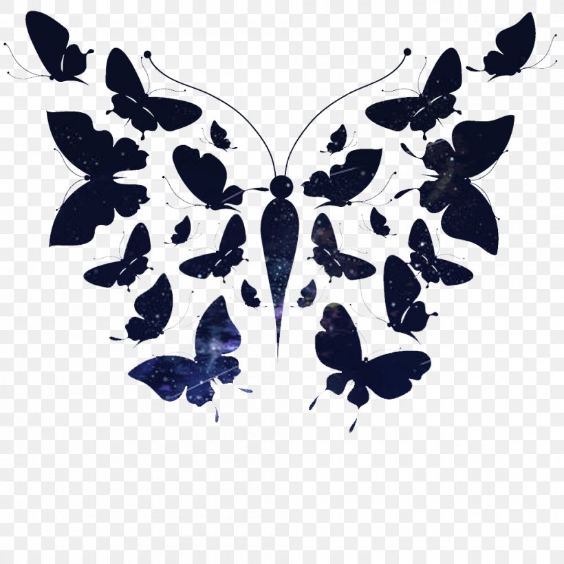 Butterfly Euclidean Vector Clip Art, PNG, 1000x1000px, Butterfly, Butterflies And Moths, Insect, Invertebrate, Moths And Butterflies Download Free