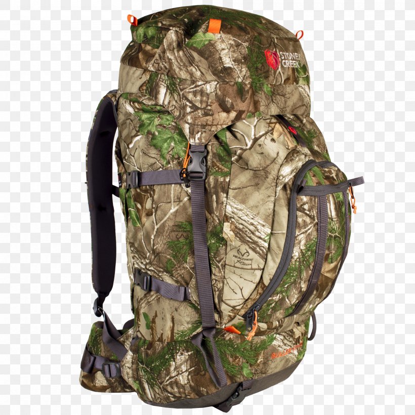 Stony Creek Metropark Backpack Hunting T-shirt Camouflage, PNG, 2000x2000px, Backpack, Bag, Camouflage, Drawstring, Duck Commander Download Free