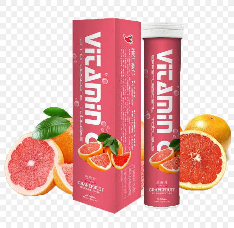 Grapefruit Juice Vitamin C Effervescent Tablet, PNG, 800x800px, Grapefruit, Ascorbic Acid, Citric Acid, Citrus, Diet Food Download Free