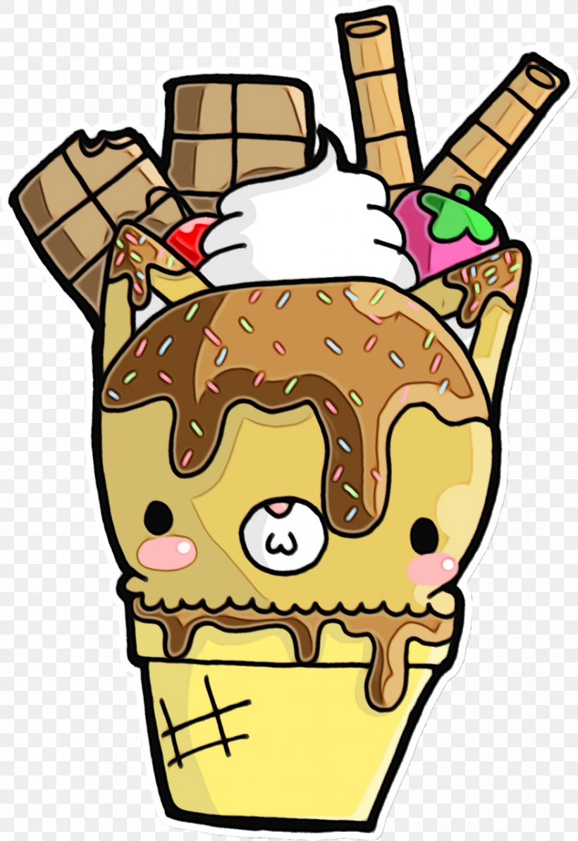 Ice Cream Cone Background, PNG, 876x1275px, Watercolor, Candy, Cartoon, Chocolate, Chocolate Ice Cream Download Free