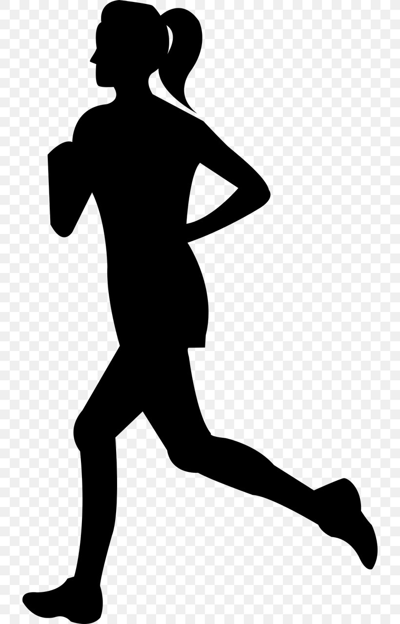 Running Silhouette Clip Art, PNG, 728x1280px, Running, Arm, Black, Black And White, Drawing Download Free
