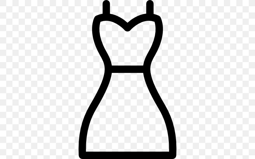 Wedding Dress Clothing Strapless Dress Shirt, PNG, 512x512px, Dress, Area, Black, Black And White, Clothing Download Free