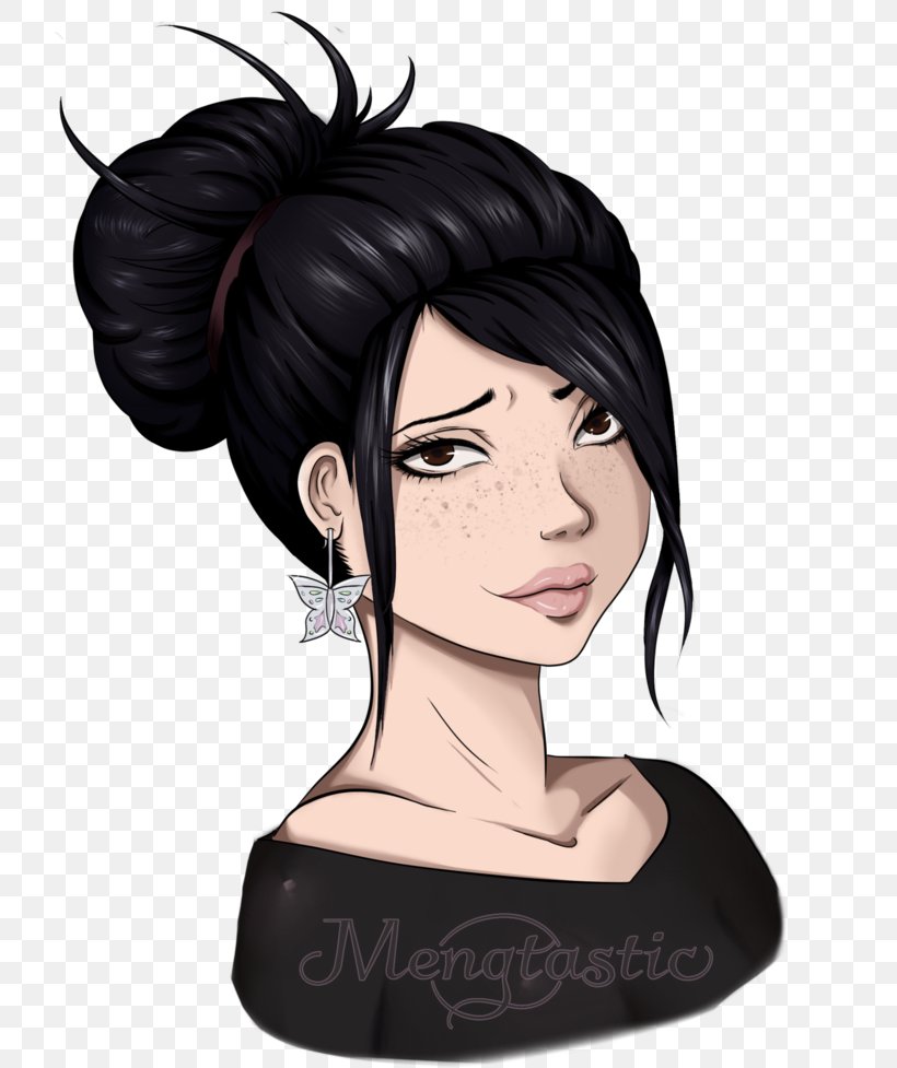 Drawing Artist Black Hair, PNG, 818x977px, Watercolor, Cartoon, Flower, Frame, Heart Download Free