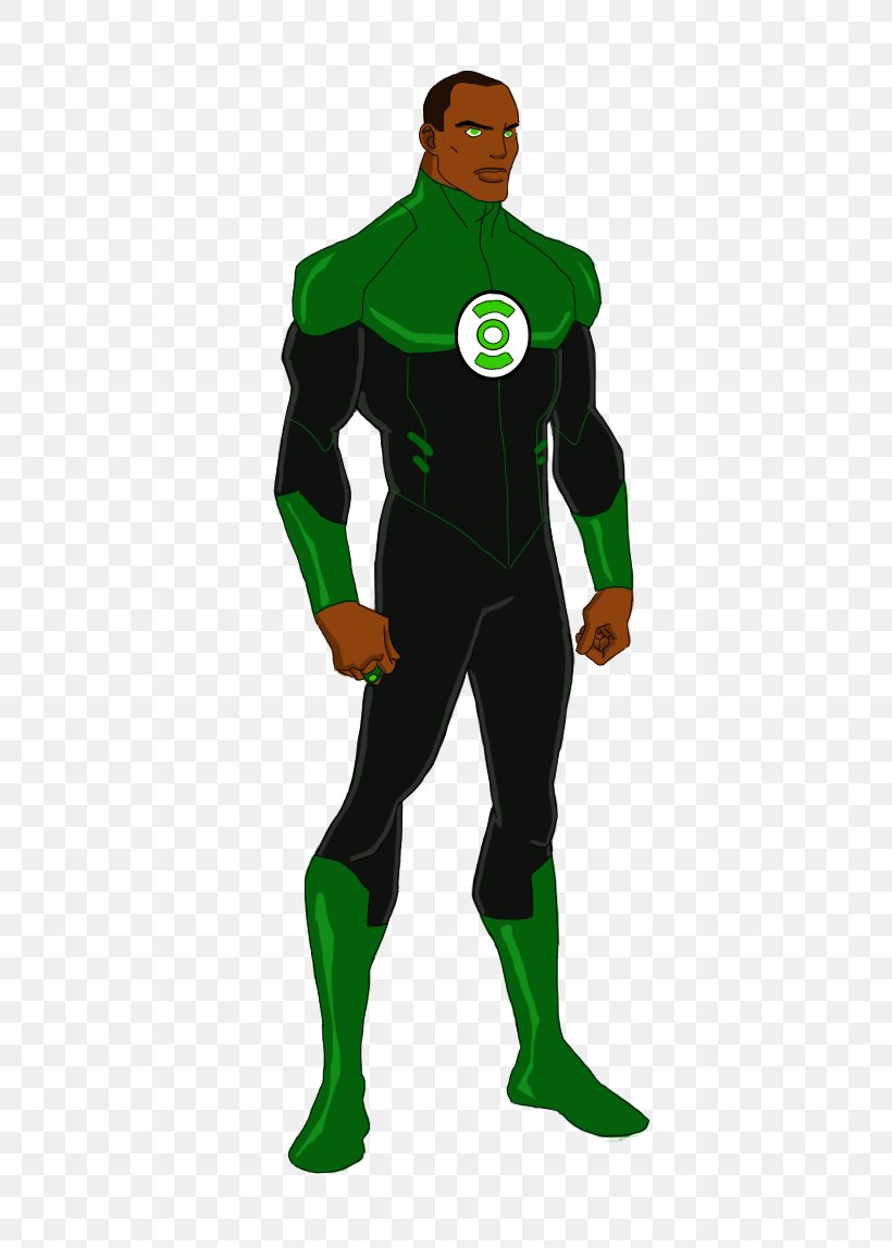 Green Lantern John Stewart Green Arrow Young Justice Hal Jordan, PNG, 442x1147px, Green Lantern, Comics, Costume, Dc Comics, Fictional Character Download Free