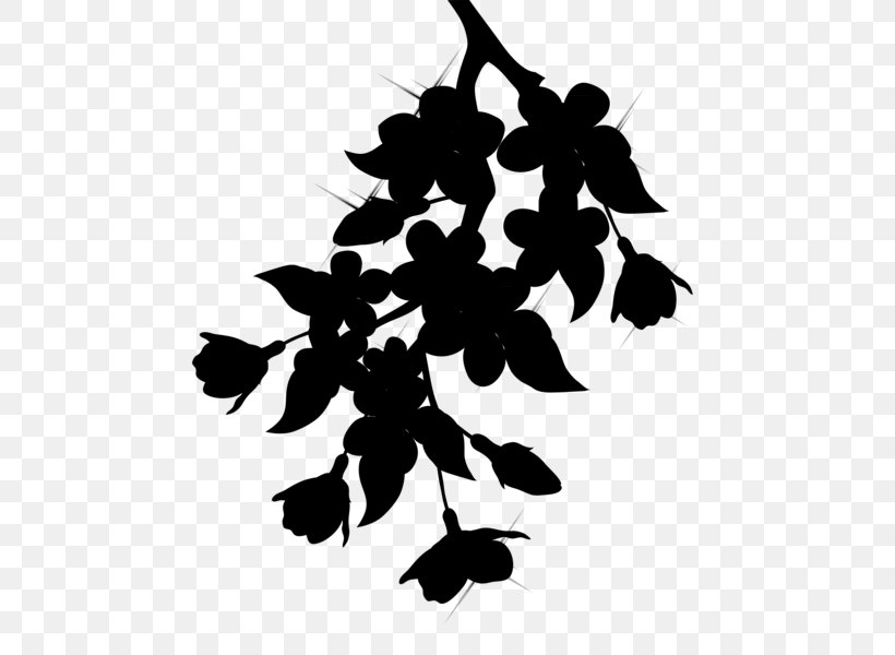 Leaf Clip Art Pattern Plant Stem Silhouette, PNG, 509x600px, Leaf, Blackandwhite, Botany, Branch, Branching Download Free