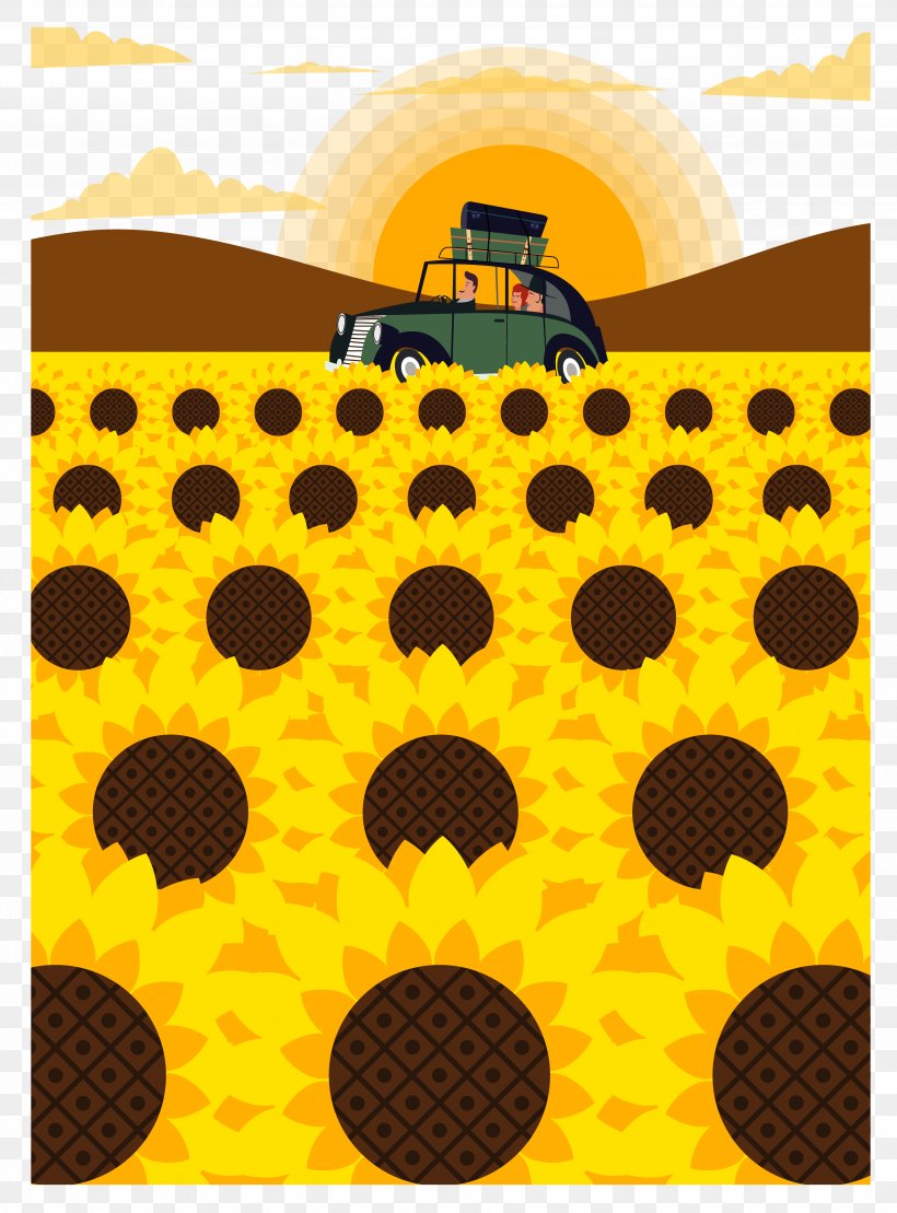 Car, PNG, 3498x4733px, Car, Common Sunflower, Coreldraw, Drawing, Honey Bee Download Free
