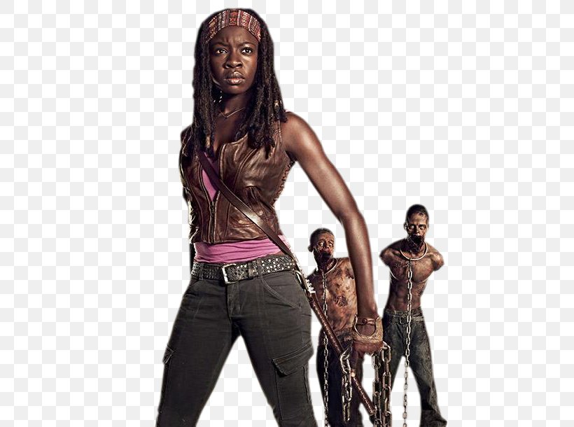 The Walking Dead: Michonne The Walking Dead: Michonne Danai Gurira Rick Grimes, PNG, 458x610px, Watercolor, Cartoon, Flower, Frame, Heart Download Free