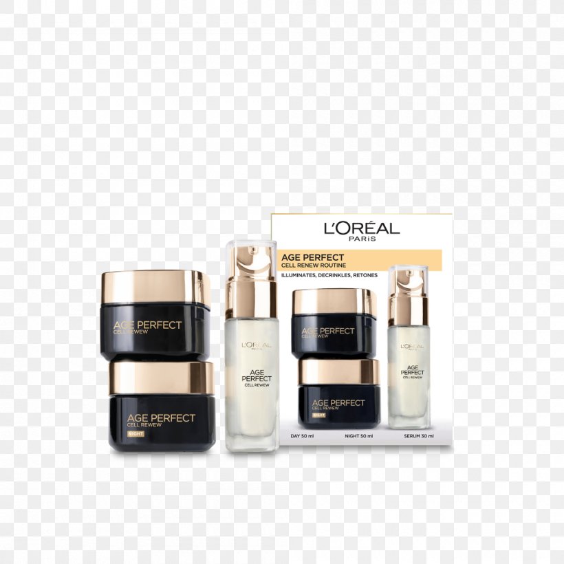 Perfume L'Oréal Age Perfect Cell Renew Day Cream L'Oréal Age Perfect Cell Renew Golden Serum L'Oréal Age Perfect Cell Renewal Serum L'Oréal Age Perfect Cell Renewal Night Cream, PNG, 1000x1000px, Perfume, Cosmetics, Cream, Skin, Skin Care Download Free