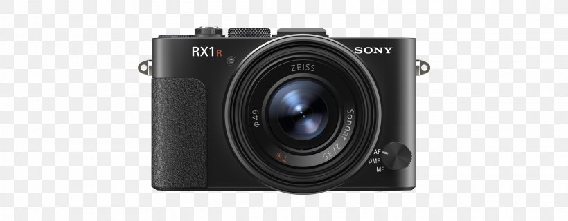 Sony Cyber-shot DSC-RX100 Sony Cyber-shot DSC-RX1R II Full-frame Digital SLR Point-and-shoot Camera, PNG, 2028x792px, Sony Cybershot Dscrx100, Camera, Camera Accessory, Camera Lens, Cameras Optics Download Free