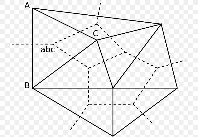 Triangle Drawing Point Pattern, PNG, 717x570px, Triangle, Area, Black And White, Diagram, Drawing Download Free