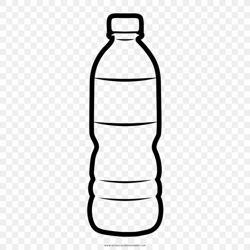 Fizzy Drinks Bottled Water Bottled Water, PNG, 1000x1000px, Fizzy Drinks, Area, Black And White, Bottle, Bottled Water Download Free