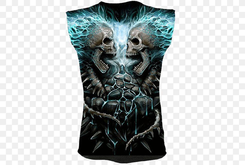 T-shirt Hoodie Vertebral Column Skeleton Skull, PNG, 555x555px, Tshirt, Bone, Clothing, Clothing Sizes, Cotton Download Free