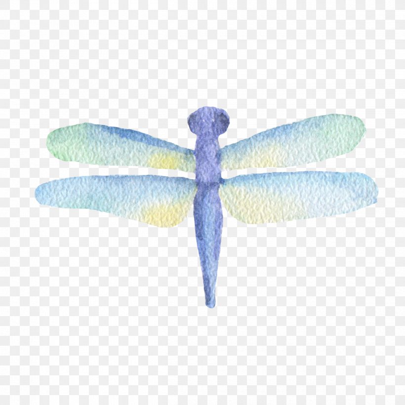 Insect Dragonfly Watercolor Painting, PNG, 2500x2500px, Insect, Blue, Butterflies And Moths, Color, Dragonfly Download Free