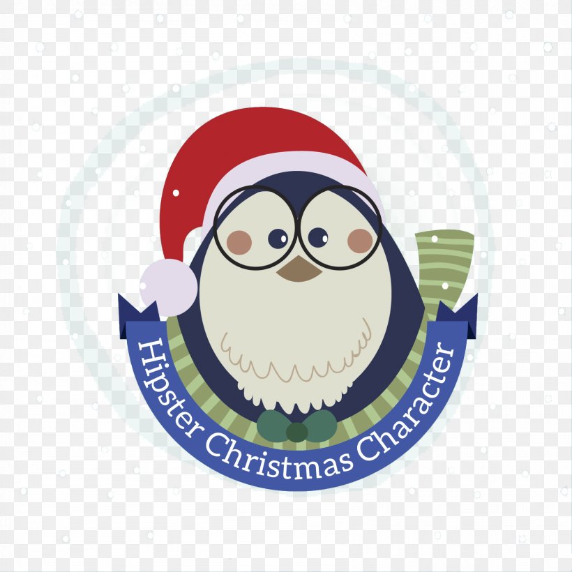 Santa Claus Penguin Christmas Hipster, PNG, 1667x1667px, Santa Claus, Bird, Christmas, Christmas Card, Fictional Character Download Free