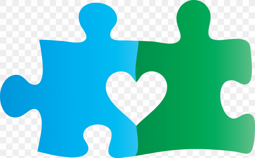 World Autism Awareness Day, PNG, 3000x1855px, World Autism Awareness Day, Green, Jigsaw Puzzle, Turquoise Download Free