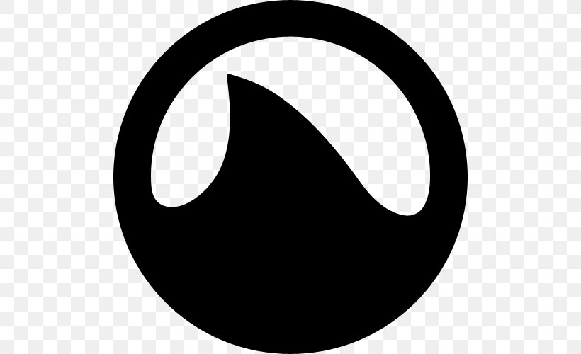 Grooveshark Logo Vector Graphics Music, PNG, 500x500px, Grooveshark, Blackandwhite, Crescent, Logo, Music Download Free
