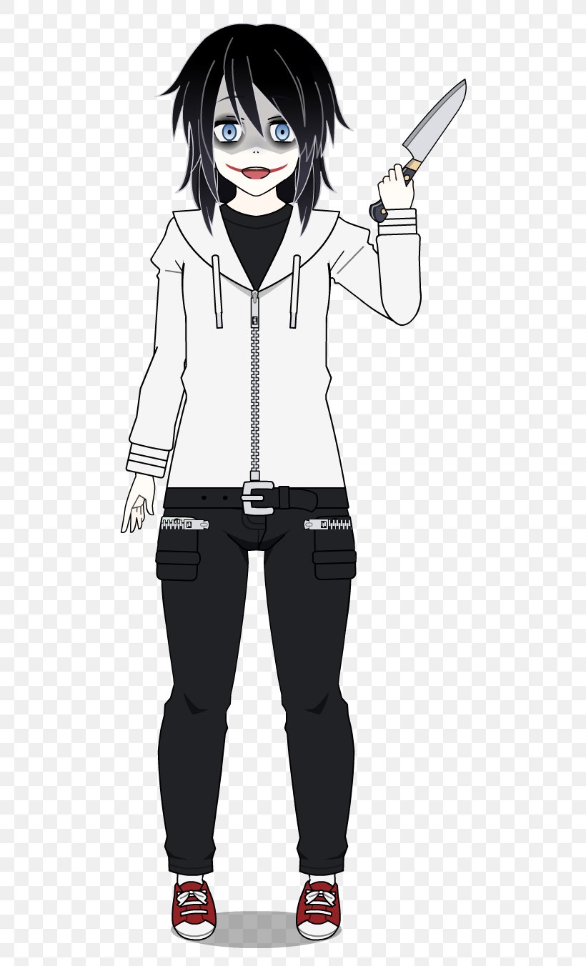 Hoodie Jeff The Killer Creepypasta Jeans Illustration, PNG, 517x1352px ...