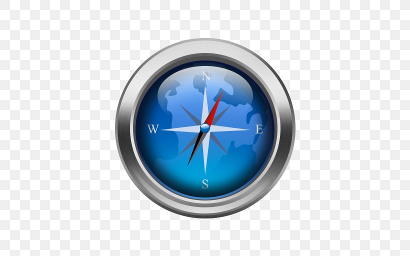 Compass Clock, PNG, 512x512px, Compass, Clock, Electric Blue Download Free