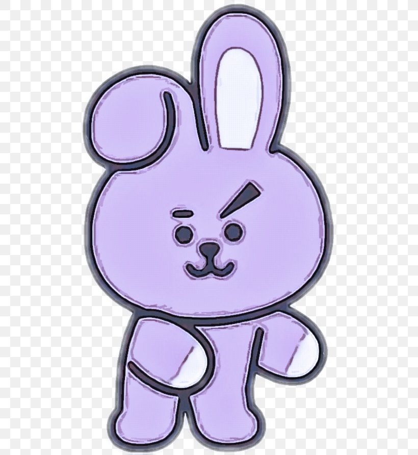 Easter Bunny, PNG, 504x892px, Cartoon, Easter Bunny, Nose, Pink, Purple Download Free