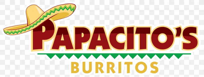 Papacitos Burritos Detroit Lakes Logo Mexican Cuisine Perham, PNG, 3155x1189px, Logo, Brand, Burrito, Detroit Lakes, Food Download Free