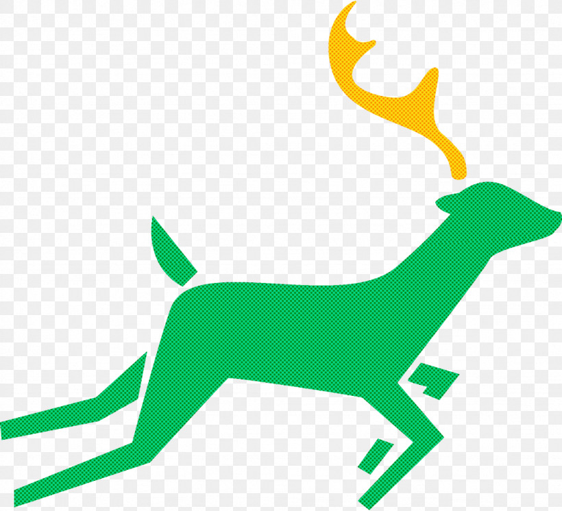 Reindeer Christmas Reindeer Christmas, PNG, 1024x932px, Reindeer, Christmas, Christmas Reindeer, Deer, Green Download Free