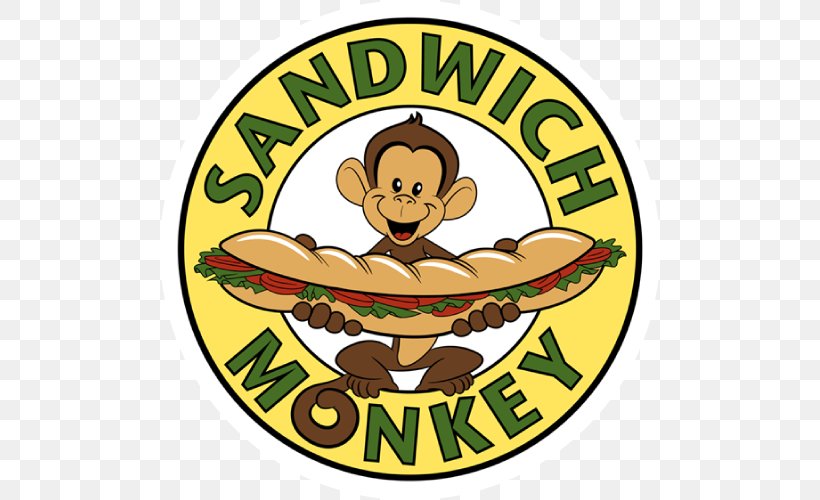 The Sandwich Monkey Food Restaurant Bouy, PNG, 500x500px, Food, Area, Artwork, Bouy, Catering Download Free