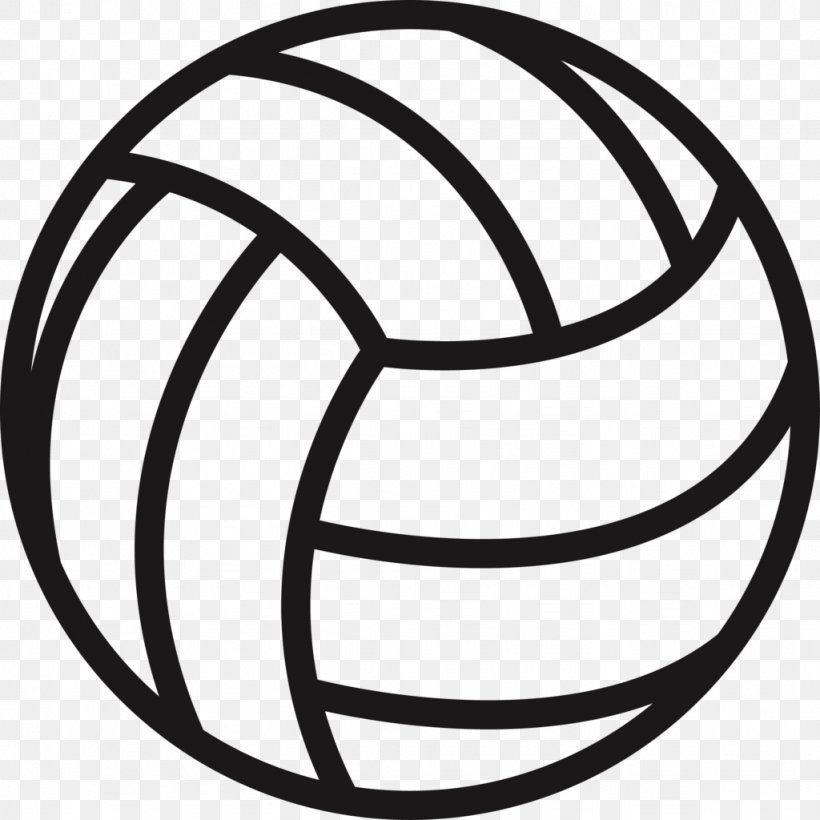 Beach Volleyball Sport, PNG, 1024x1024px, Volleyball, Area, Ball, Beach Volleyball, Black And White Download Free