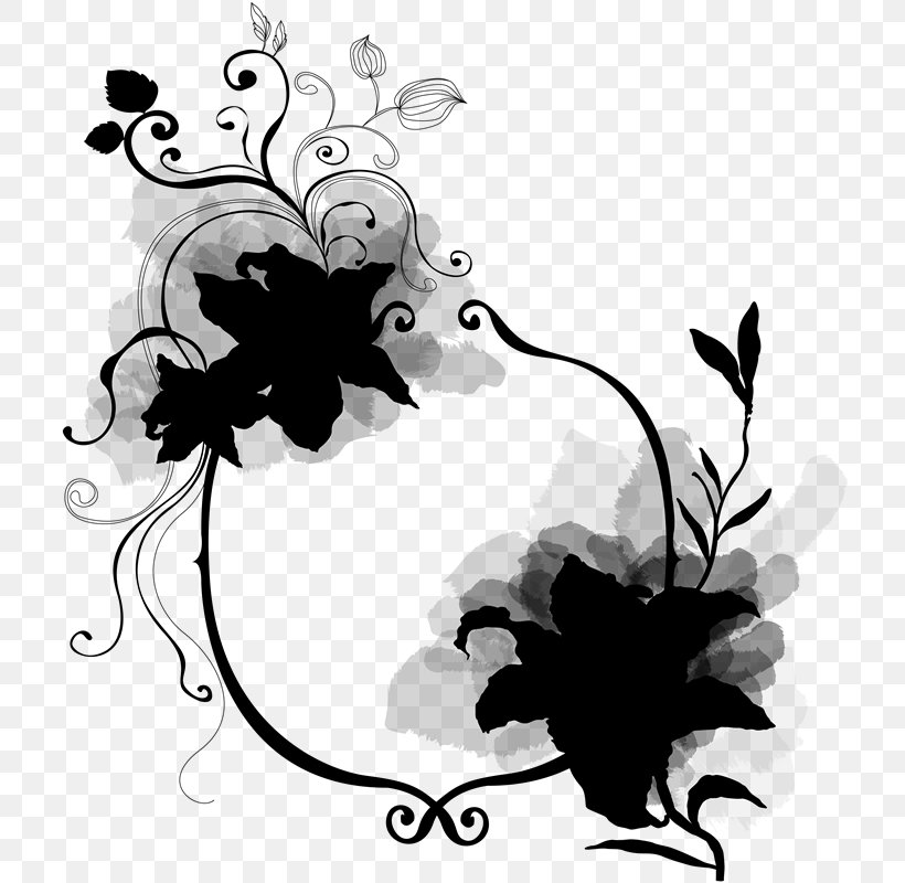 Floral Design Visual Arts Black & White, PNG, 716x800px, Floral Design, Art, Black White M, Blackandwhite, Flower Download Free