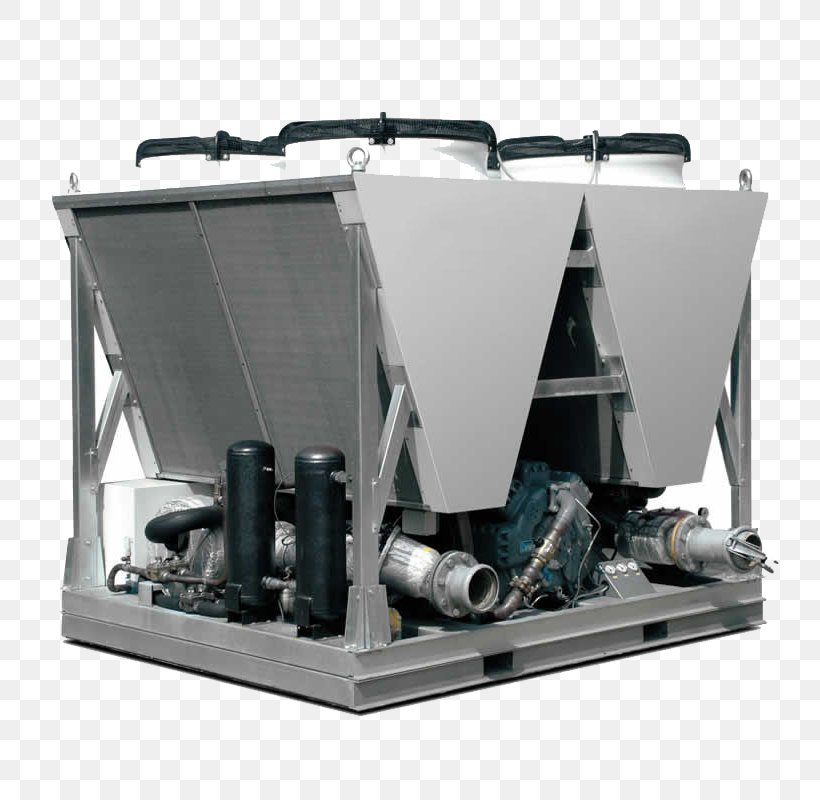 Chiller Chlorodifluoromethane Air Conditioning Machine Concentrated Solar Power, PNG, 800x800px, Chiller, Air Conditioning, Air Handler, Chlorodifluoromethane, Concentrated Solar Power Download Free