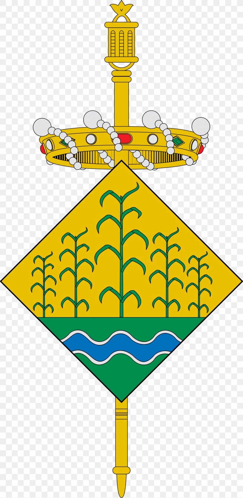 Escut De Riudecanyes Coat Of Arms Vert Municipality, PNG, 1200x2460px, Coat Of Arms, Area, Blazon, Catalan, Catalonia Download Free