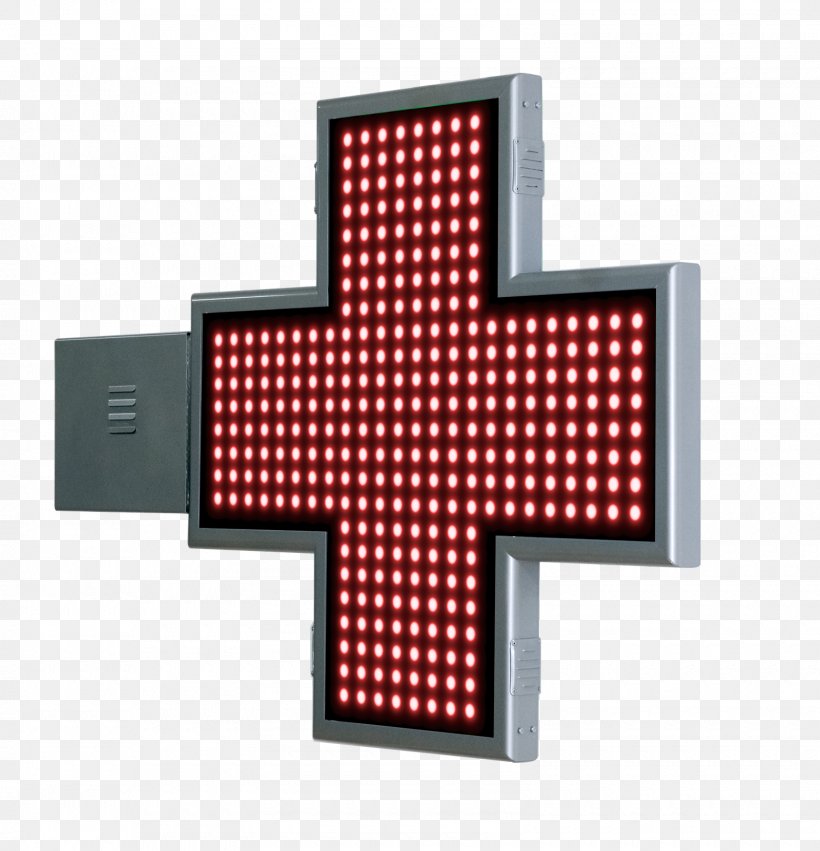 Light-emitting Diode LED Display Pharmacy Pharmacist Electronics, PNG, 1600x1662px, Lightemitting Diode, Cross, Diode, Electronics, Establecimiento Comercial Download Free