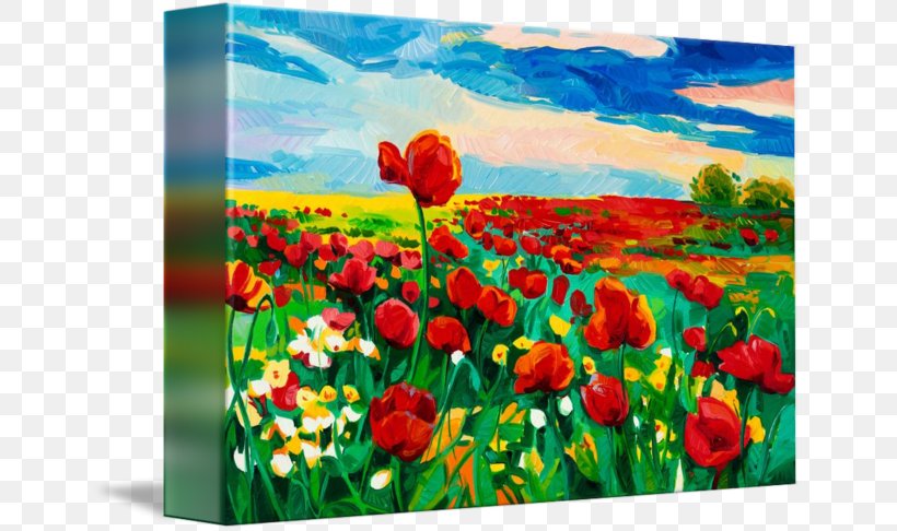 Common Poppy Painting Tulip, PNG, 650x486px, Poppy, Acrylic Paint, Art, Common Poppy, Coquelicot Download Free