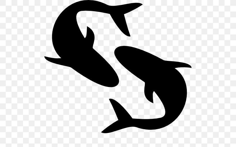 Pisces Astrological Sign Zodiac Icon, PNG, 512x512px, Pisces, Astrological Sign, Astrological Symbols, Astrology, Black And White Download Free