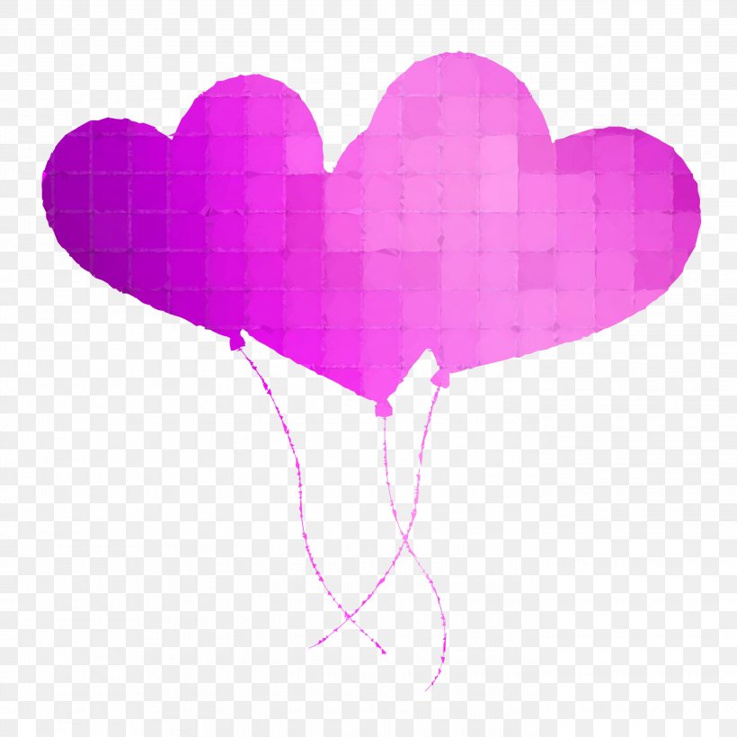 Balloon Valentine's Day Heart Portable Network Graphics Clip Art, PNG, 2790x2790px, Balloon, Greeting Note Cards, Heart, Love, Magenta Download Free