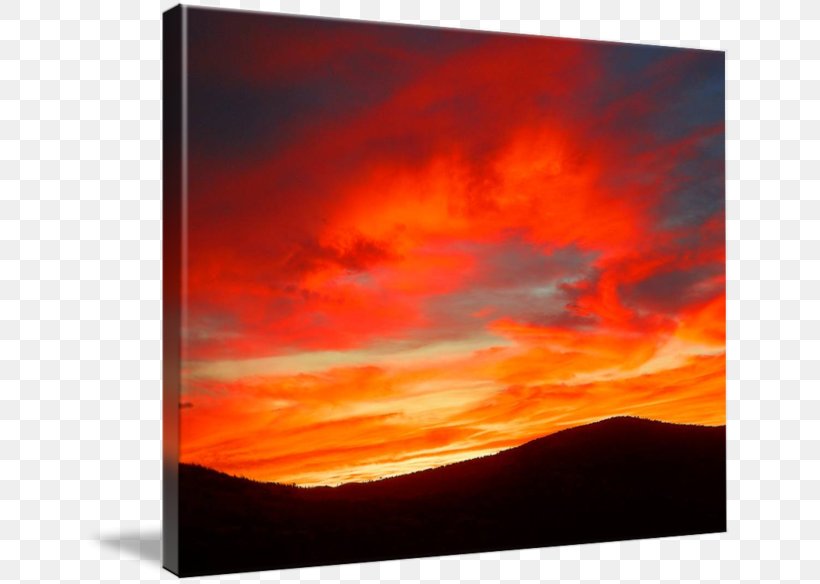 Red Sky At Morning Gallery Wrap One Step At A Time Art, PNG, 650x584px, Red Sky At Morning, Afterglow, Art, Canvas, Dawn Download Free