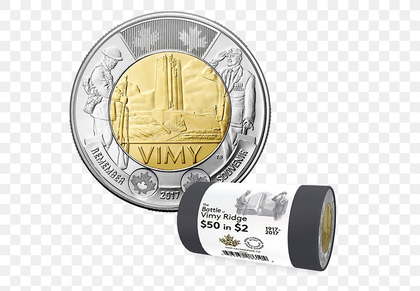 Battle Of Vimy Ridge Canada Toonie United States Two-dollar Bill, PNG, 570x570px, 150th Anniversary Of Canada, Battle Of Vimy Ridge, Australian Twodollar Coin, Banknote, Canada Download Free