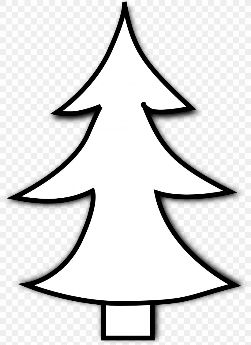 Christmas Tree Black And White Santa Claus Clip Art, PNG, 1969x2712px, Christmas Tree, Area, Artwork, Black And White, Christmas Download Free