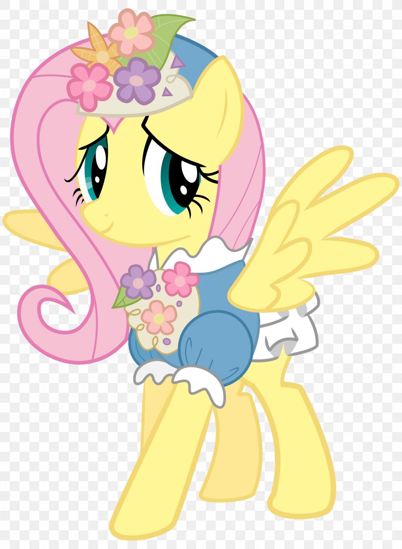 Fluttershy Pinkie Pie Rainbow Dash Rarity Dress, PNG, 2200x3000px, Watercolor, Cartoon, Flower, Frame, Heart Download Free