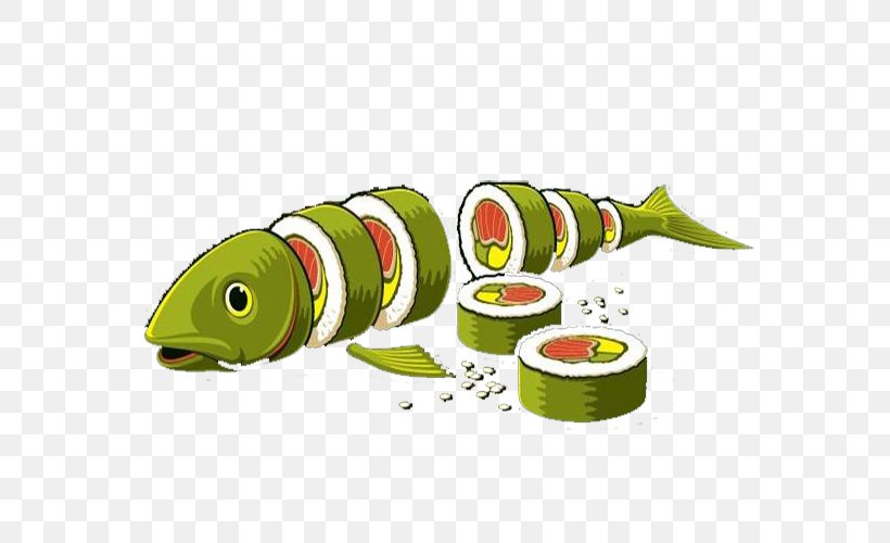 Sushi Fish Japanese Amberjack, PNG, 600x500px, Sushi, Cartoon, Fish, Insect, Japanese Amberjack Download Free