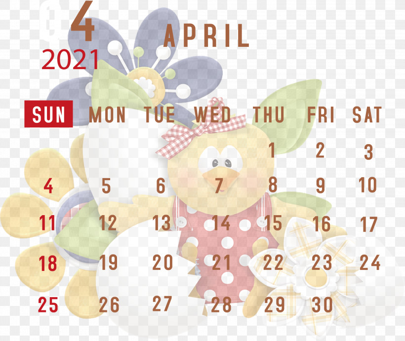 April 2021 Printable Calendar April 2021 Calendar 2021 Calendar, PNG, 3000x2530px, 2021 Calendar, April 2021 Printable Calendar, Biology, Cartoon, Hare Download Free