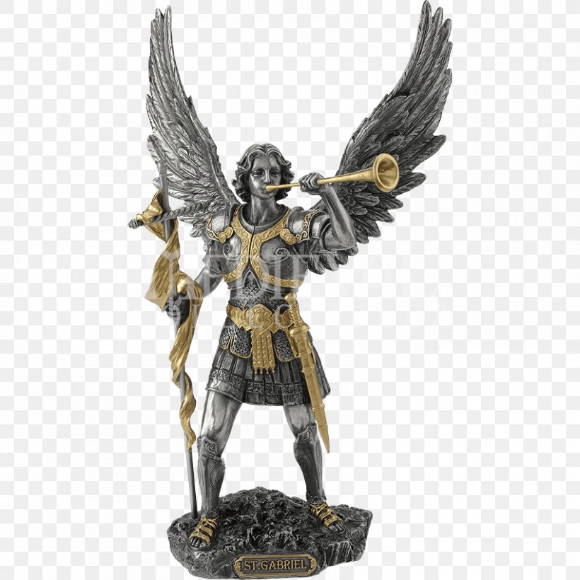 Gabriel Michael Bronze Sculpture Figurine Archangel, PNG, 850x850px, Gabriel, Action Figure, Angel, Annunciation, Archangel Download Free