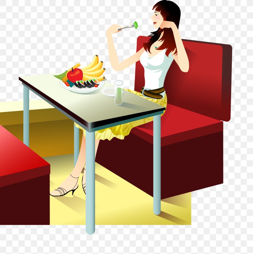 Vector Graphics Illustration Image Design, PNG, 1641x1650px, Eating, Advertising, Chair, Desk, Food Download Free