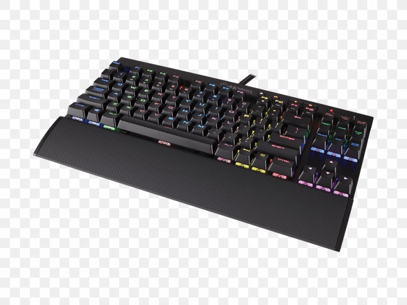 Computer Keyboard Computer Mouse Corsair Gaming K55 RGB Gaming Keypad Cherry, PNG, 1000x750px, Computer Keyboard, Backlight, Cherry, Computer Accessory, Computer Component Download Free