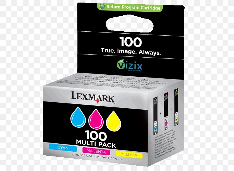 Lexmark Cartridge No. 100XL Ink Cartridge, PNG, 800x600px, Ink Cartridge, Brand, Cmyk Color Model, Color, Cyan Download Free