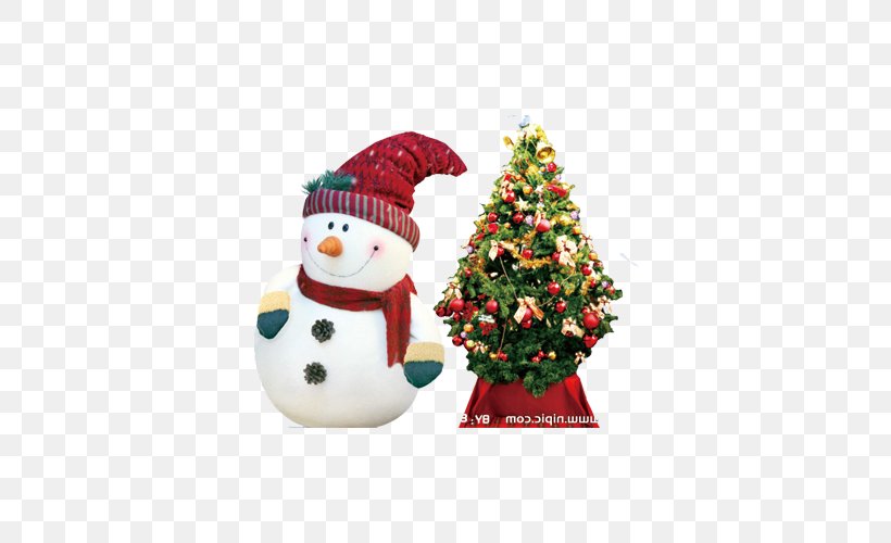 Christmas Tree Snowman Santa Claus Wallpaper, PNG, 500x500px, Christmas, Christmas And Holiday Season, Christmas Decoration, Christmas Ornament, Christmas Tree Download Free