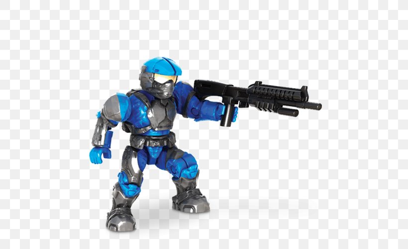 Mega Brands Halo 4 Halo 3: ODST Blue Team Construx, PNG, 500x500px, Mega Brands, Action Figure, Action Toy Figures, Blue Team, Combat Download Free