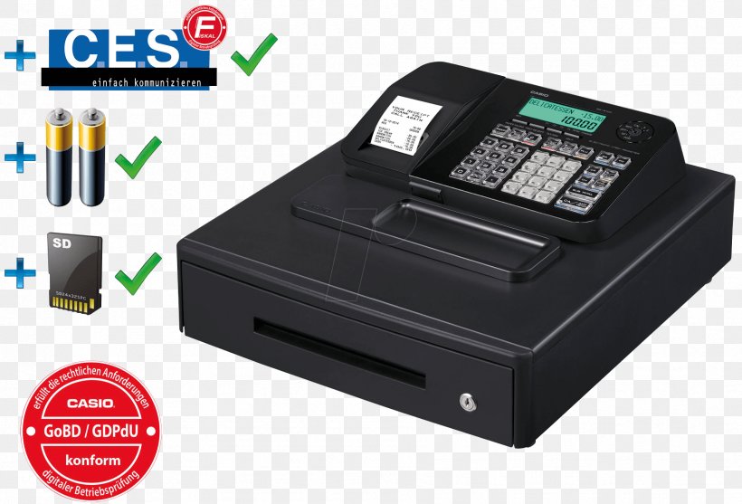 Cash Register Point Of Sale Casio Till Roll Sales, PNG, 1787x1214px, Cash Register, Casio, Electronic Device, Electronics, Electronics Accessory Download Free