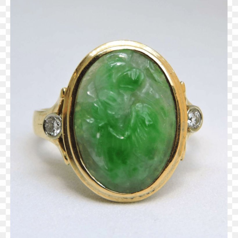 Emerald Ring Jade Diamond Jewellery, PNG, 1000x1000px, Emerald, Brilliant, Carat, Colored Gold, Diamond Download Free